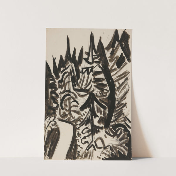 Weg zwischen Bergtannen (1920) by Ernst Ludwig Kirchner