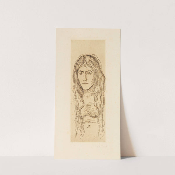 Weib mit langem Haar (1896) by Edvard Munch