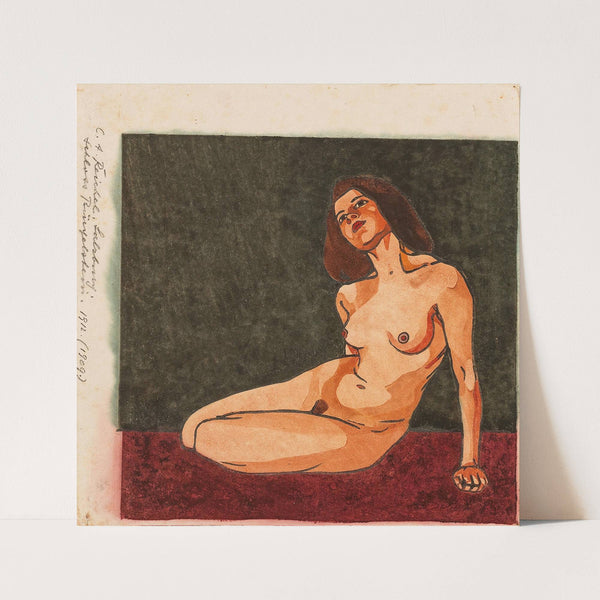 Weibliche Aktstudie by Carl Anton Reichel