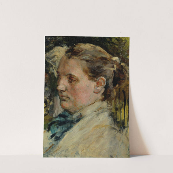 Weiblicher Studienkopf by Max Klinger