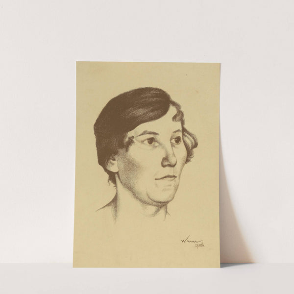 weibliches Porträt I by Karl Wiener