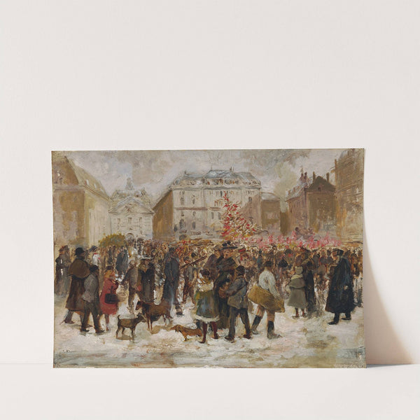 Weihnachtsmarkt am Hof in Wien by Ernst Juch