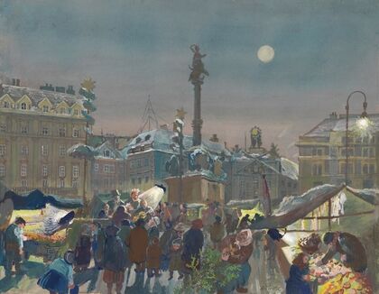 Weihnachtsmarkt am Hof (Volkssängerestrade) (1938)