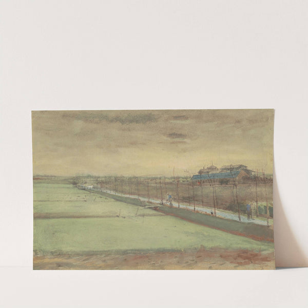 Weilanden bij Rijswijk en de Schenkweg (1882) by Vincent van Gogh