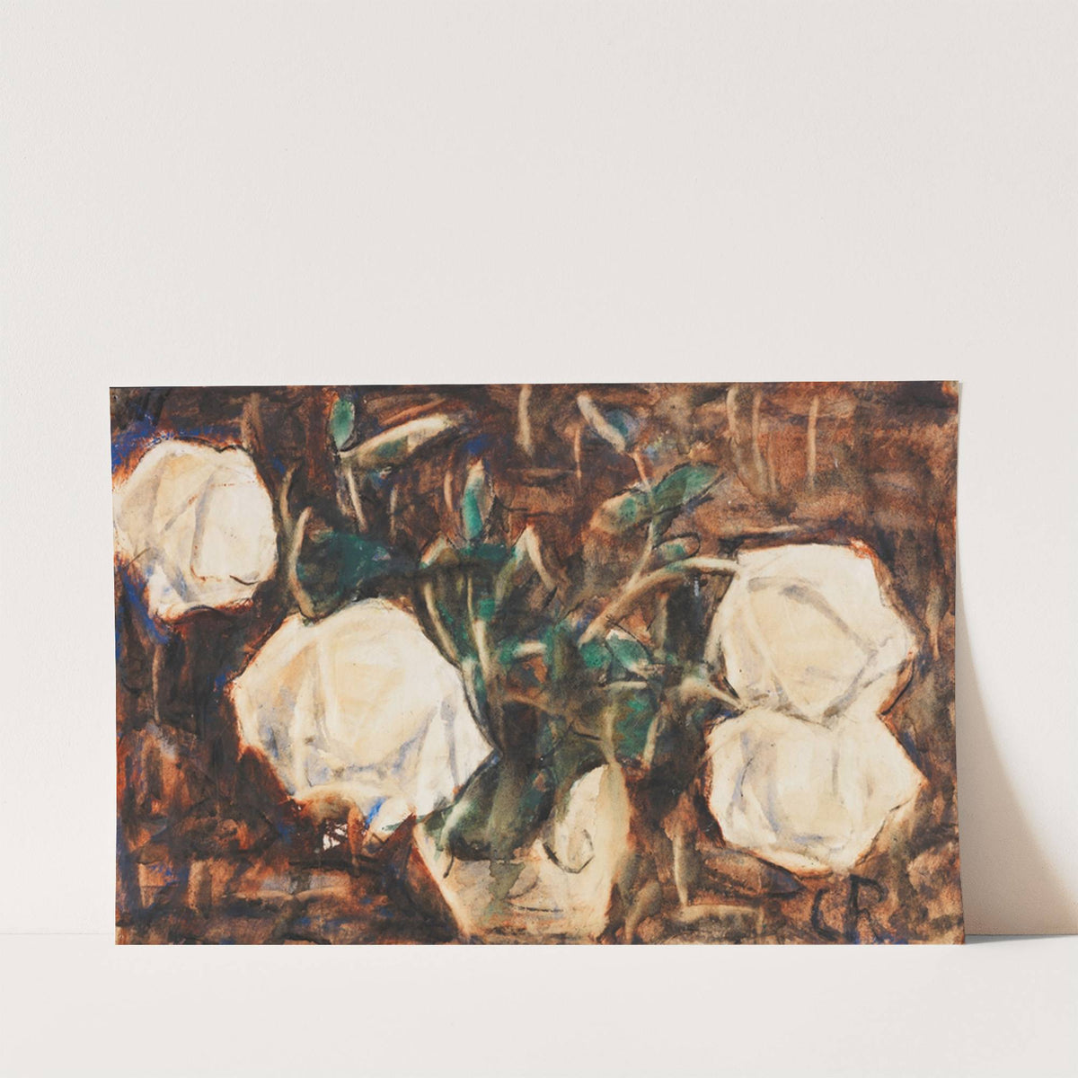 Weiße Rosen (1922) by Christian Rohlfs