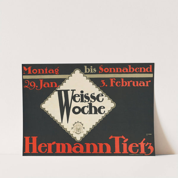 Weiße Woche. Hermann Tietz (1912) by Hans Rudi Erdt