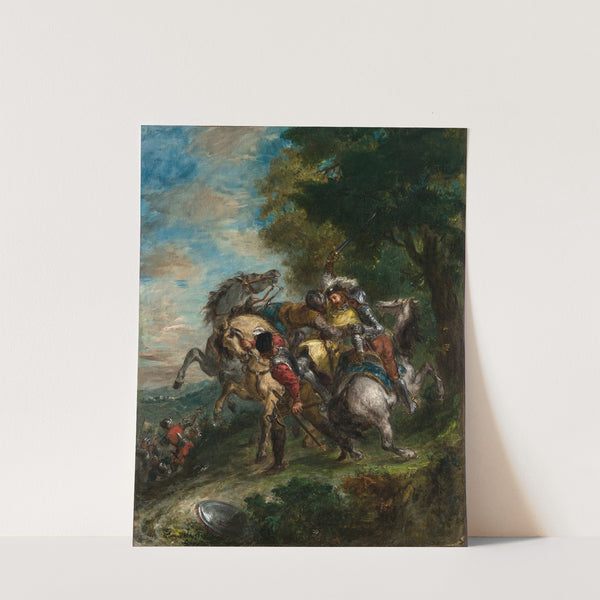 Weislingen Captured by Götz’s Men (1853) by Eugène Delacroix