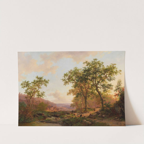 Weite Landschaft im Abendlicht by Frederik Marinus Kruseman