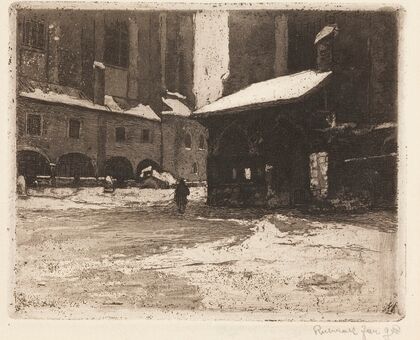 Wejście do kościoła Św. Barbary w Krakowie (1908)
