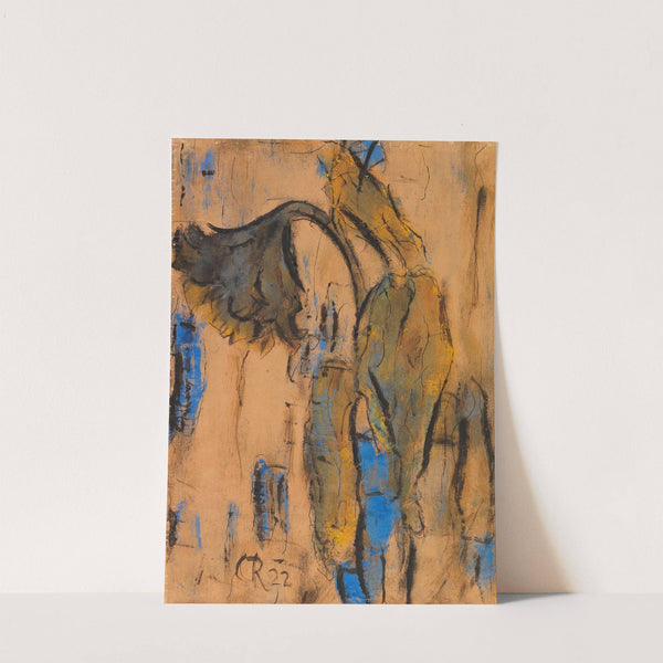 Welkende Sonnenblumen mit Blau (1922) by Christian Rohlfs