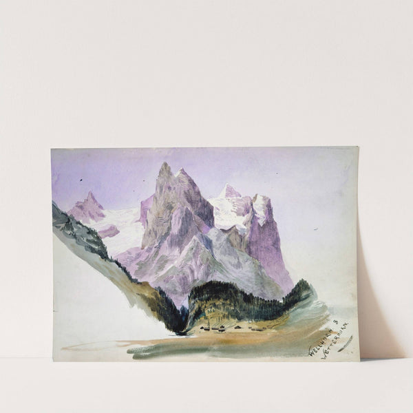 Wellhorn and Wetterhorn from Brunig (overleaf) by John Singer Sargent