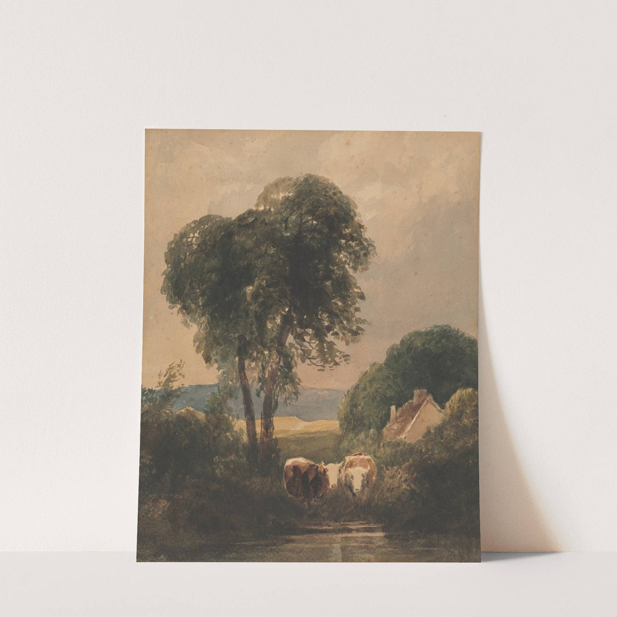Welsh Landscape with Cattle (c. 1807–49) by Peter De Wint