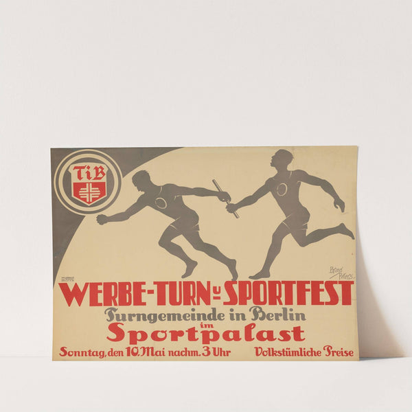 Werbe- Turn- und Sportfest. Turngemeinde in Berlin im Sportpalast (ca. 1903 - 1914) by Bruno Peters