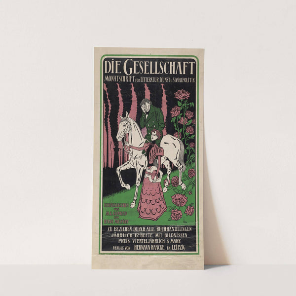 Werbeplakat für die Zeitschrift Die Gesellschaft by Thomas Theodor Heine