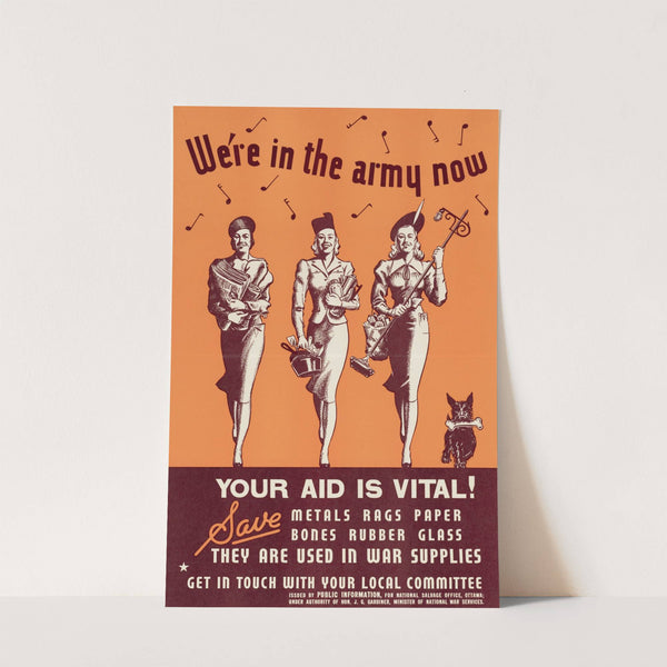 We're in the Army Now - Your Aid is Vital! by Anonymous