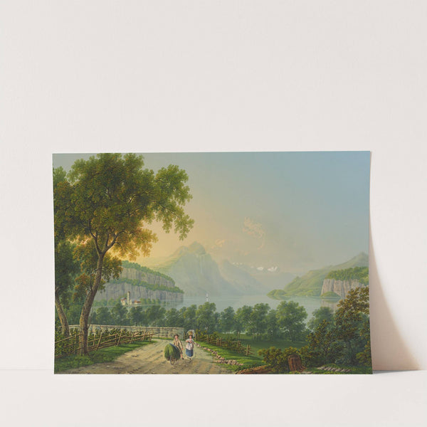 Wesen am Wallenstâttersee by Johann Heinrich Bleuler the Younger