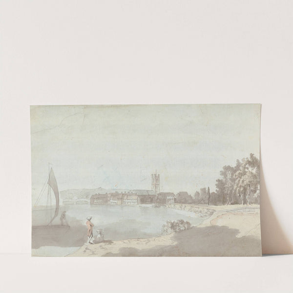 West Country Town by a River by Samuel Davis