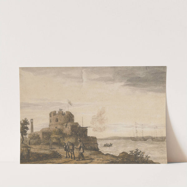 West Cowes Castle on the Isle of Wight by Lambert Doomer