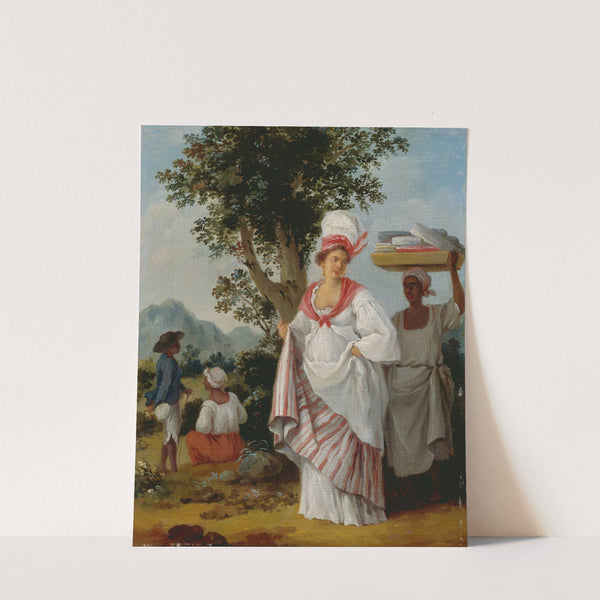 West Indian Creole Woman, With Her Black Servant (circa 1780) by Agostino Brunias