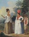 West Indian Women Of Color, With A Child And Black Servant