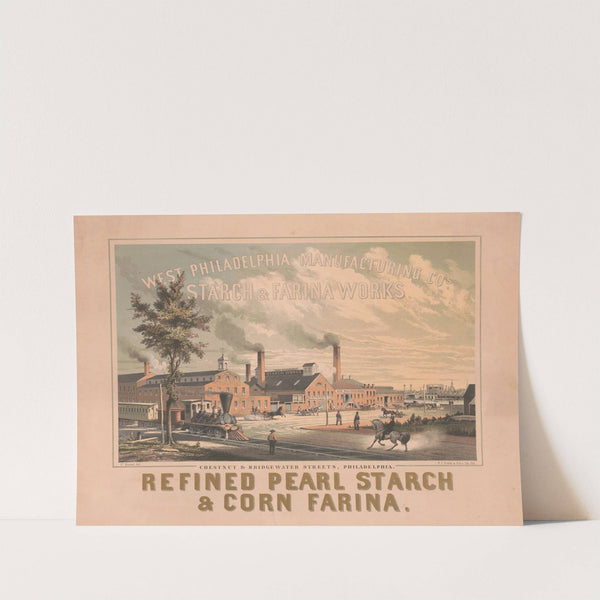 West Philadelphia Manufacturing Cos. starch & sarina works (1858) by James Fuller Queen