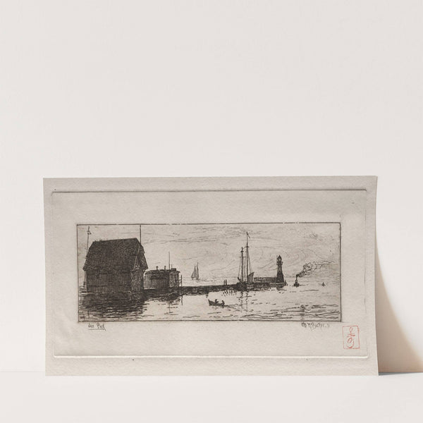 West Pier, Cleveland (1878) by Otto Henry Bacher