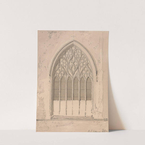 West Window of Snettisham Church, Norfolk (1818) by John Sell Cotman