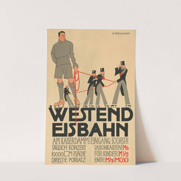 Westend Eisbahn am Kaiserdamm (1913) by Erich Wohlfahrt
