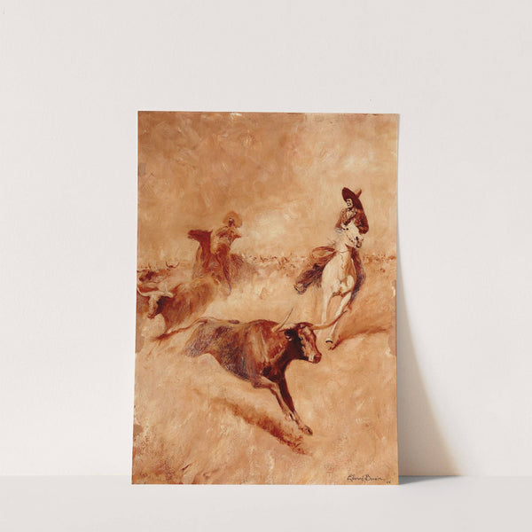 Western Scene by Edward Borein