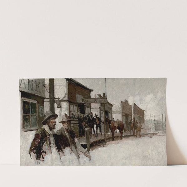 Western Street Scene (1923) by Frank Earle Schoonover