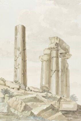 Westgevel van tempel van Juno Lucina