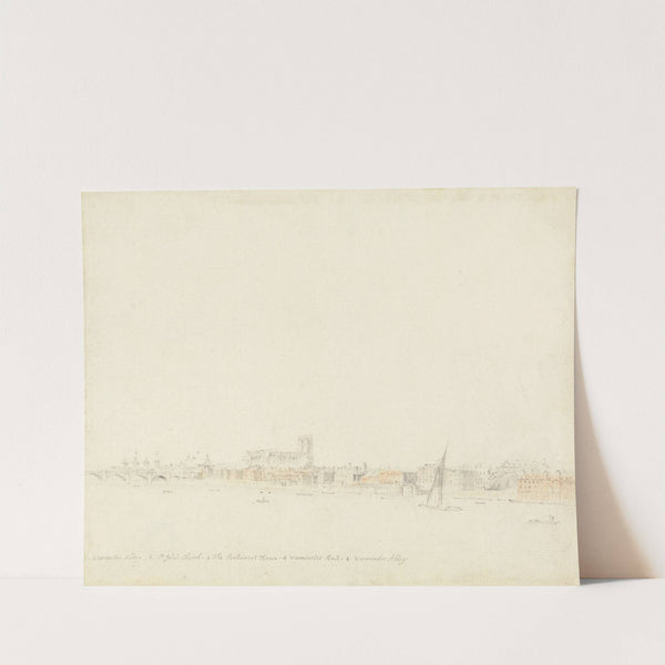 Westminster Abbey and Bridge from Somerset Garden by Samuel Scott