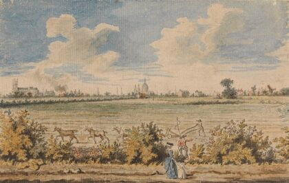 Westminster Abbey and St. Paul’s from Battersea Fields