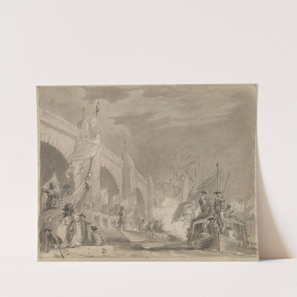 Westminster Bridge and the Royal Barge by Thomas Stothard