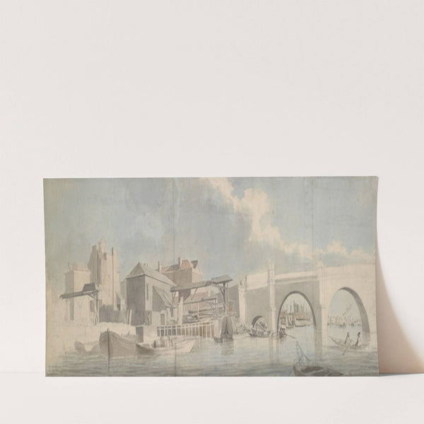 Westminster Bridge, the Surrey Side (ca. 1750) by Samuel Scott