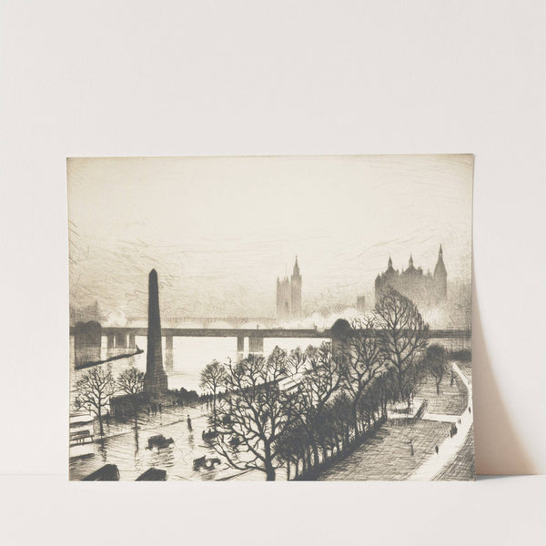 Westminster from a Savoy window (1925 -1926) by Christopher R. W. Nevinson