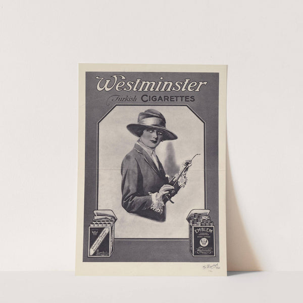 Westminster Turkish cigarettes (1926) by AS Dyptryk