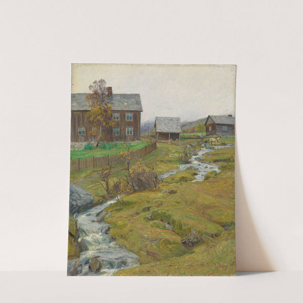 Wet Autoumn at Hov in Øyer, Gudbrandsdalen by Fredrik Borgen