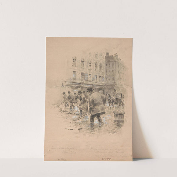 Wetterkatastrophe Wien 7. Juni (1894) by Moritz Ledeli