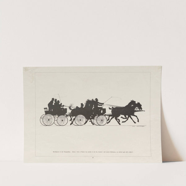 Wettfahren in der Hauptallee (1924) by Ludwig Koch