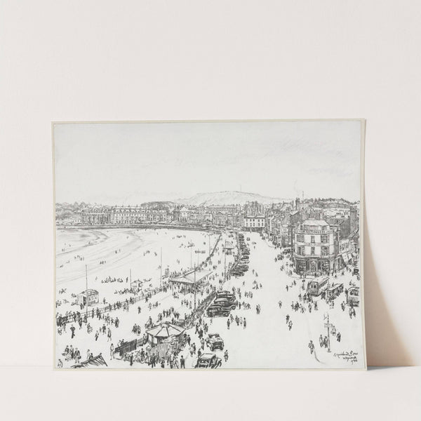 Weymouth and Distant Portland (1946) by Muirhead Bone