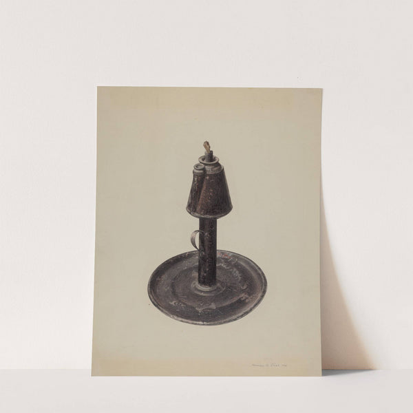 Whale Oil Lamp by Herman O. Stroh