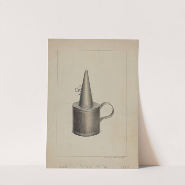 Whale Oil Lamp by James M. Lawson