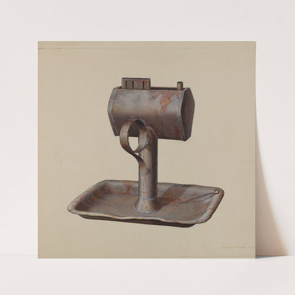 Whale Oil Lamp (c. 1939) by Edward L. Loper