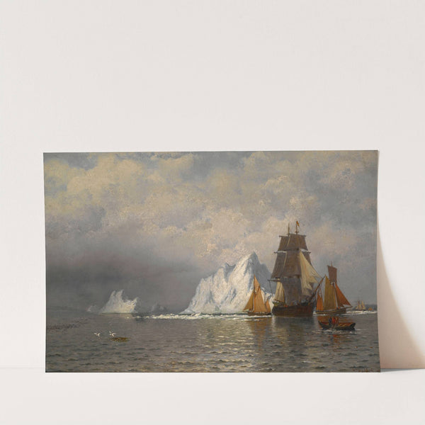 Whaler and Fishing Vessels near the Coast of Labrador (1880) by William Bradford