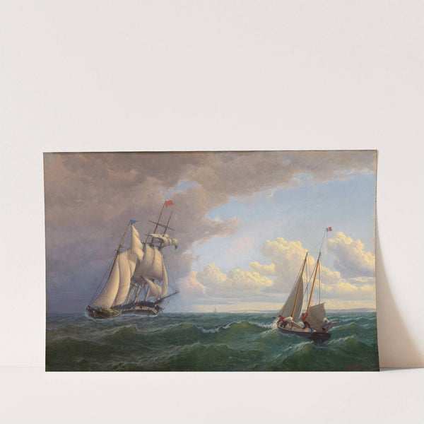 Whaler off the Vineyard-Outward Bound by William Bradford