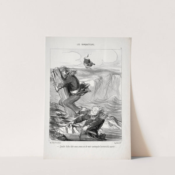 What a stupid idea we had… (1849) by Honoré Daumier