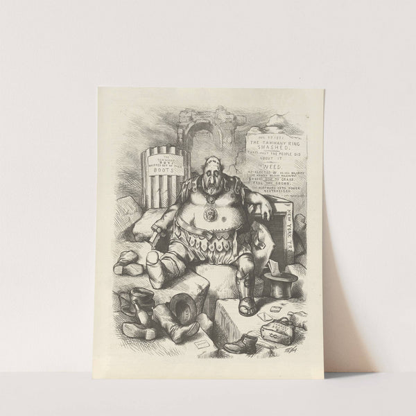 What are you laughing at; To the victor belong the spoils (1871) by Thomas Nast