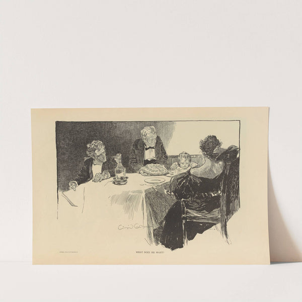 What does he want (1893-1900) by Charles Dana Gibson