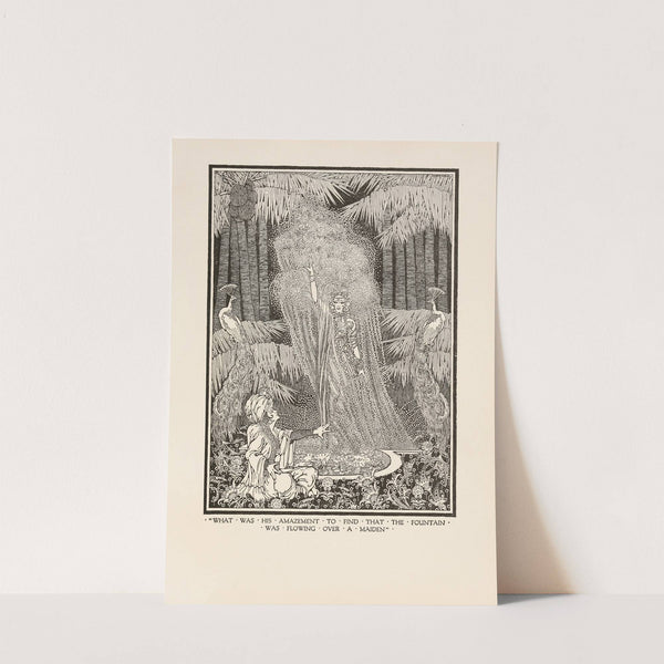 What was his amazement to find that the fountain was flowing over a maiden by Dugald Stewart Walker